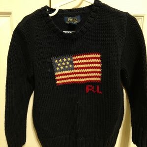 Polo American Flag Boys Sweater